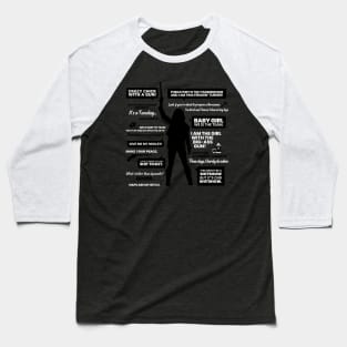 Wynonna Earp Quotes Silhouette Baseball T-Shirt